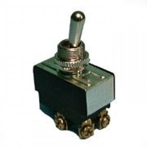 20 Amp ON-OFF-ON Action NTE Electronics 54-597 Bat Handle Toggle Switch 125V Inc. Nickel Plated Brass Actuator 1 hp SPDT Circuit Screw Terminals 20 Amp ON-OFF-ON Action NTE Electronics 54-597 Bat Handle Toggle Switch 125V Inc. Nickel Plated Brass Actuator 1 hp SPDT Circuit Screw Terminals